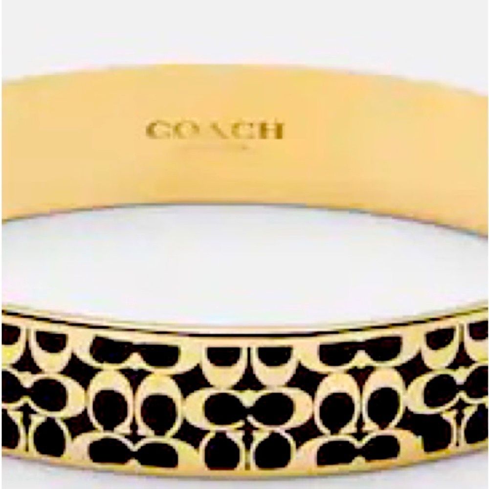 NWT Coach Signature Enamel Bangle - Picture 2 of 2